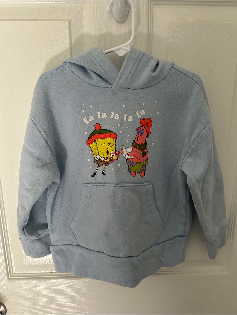 Nickelodeon Light Blue SpongeBob & Patrick Holiday Pullover Hoodie